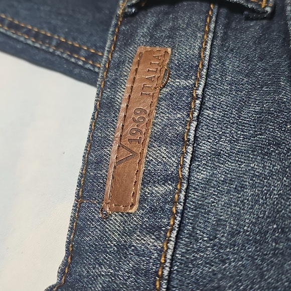 Versace 1969 Italia Skinny Raw Hem Jeans Size 24/00 New - Picture 6 of 6